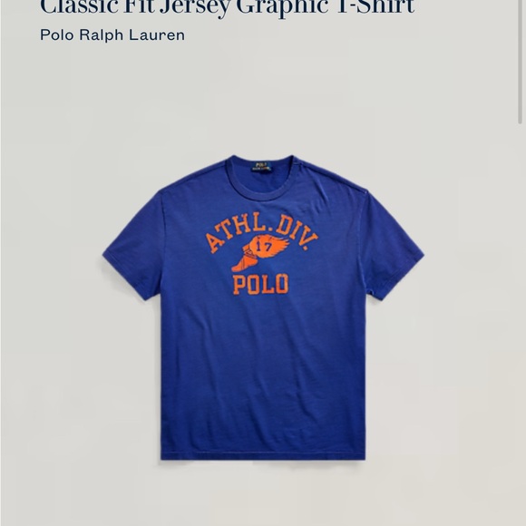 Polo by Ralph Lauren Men's Blue Graphic T-Shirt and Sweatpants - Picture 1 of 8